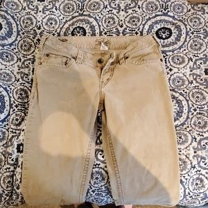 Silver corduroy pants